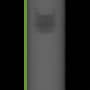 Radiograph showing non-threaded, outlined in green