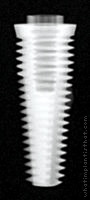Radiograph of External Hex (Tapered)