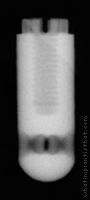 Radiograph of Calcitek Spline Reliance Cylinder